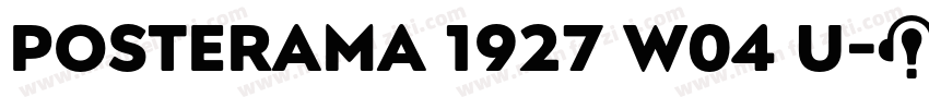 Posterama 1927 W04 U字体转换